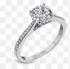 Tr713 - Engagement Ring Png