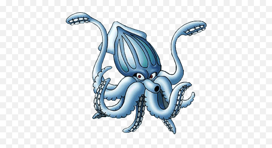 Dragon Quest Warrior Character King Squid - King Squid Dragon Quest Png,Squid Png