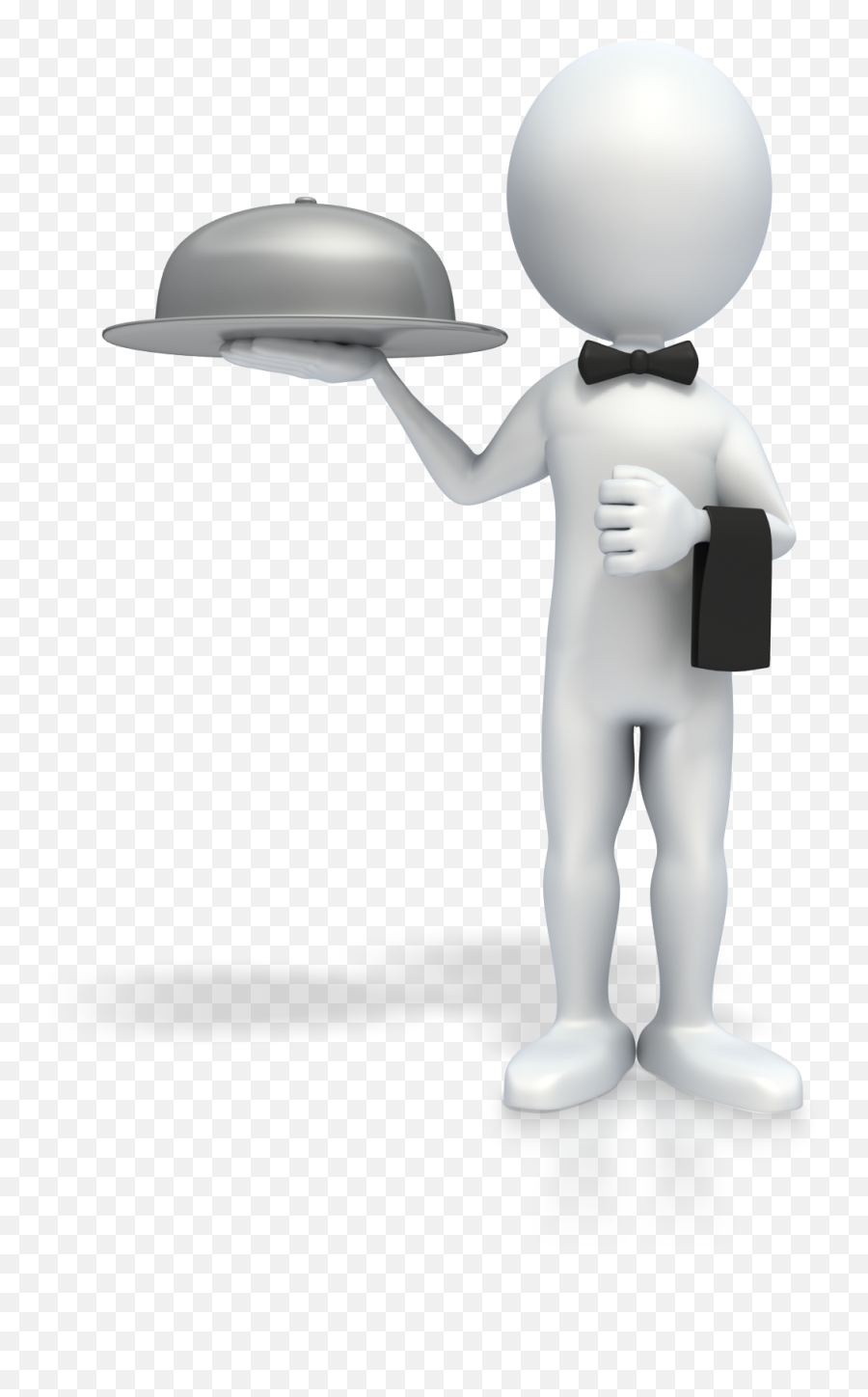 Stick Figure Waiter 1600 Clr 3d Human - 3dman Png,Waiter Png