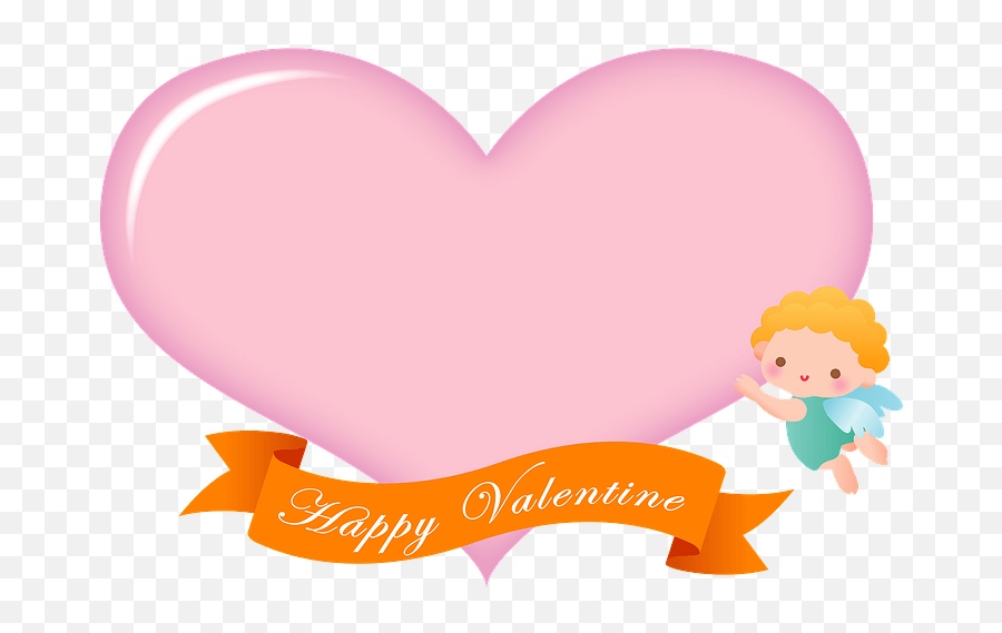Valentines Day Cupid And Heart Clipart - Fictional Character Png,Cupid Transparent