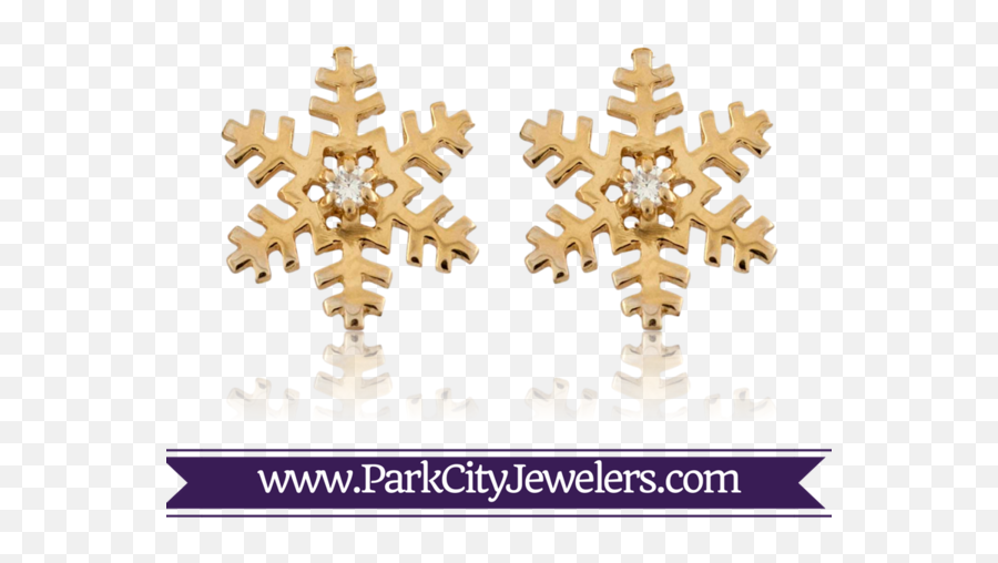 Gold Snowflakes Png - Pear Shaped Emerald And Diamond Decorative,Gold Snowflakes Png