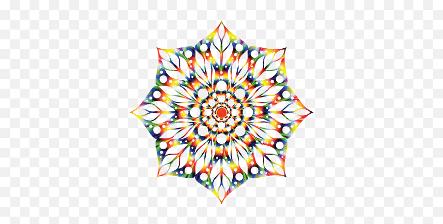 Tie - Dye Mandala Wall Sticker Decorative Png,Tie Dye Png