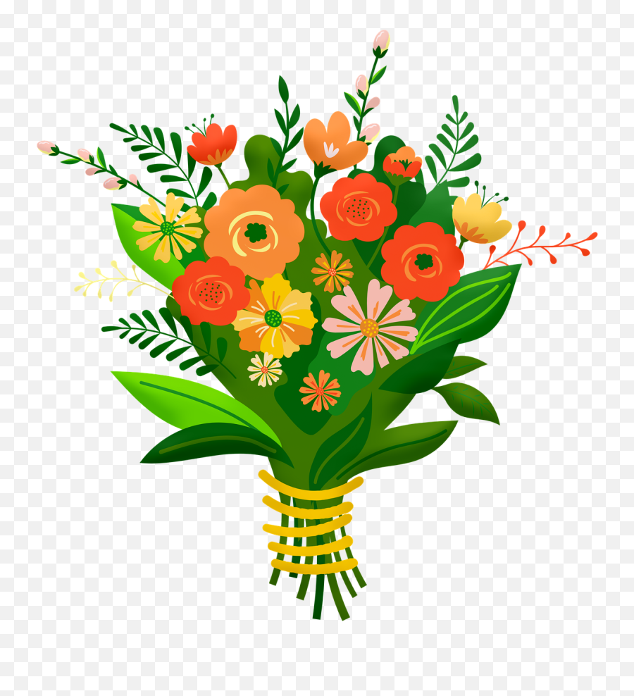 Flower Bouquet Flowers Pot - Free Image On Pixabay Greeting Card Template Free Flowers Png,Bunch Of Flowers Png