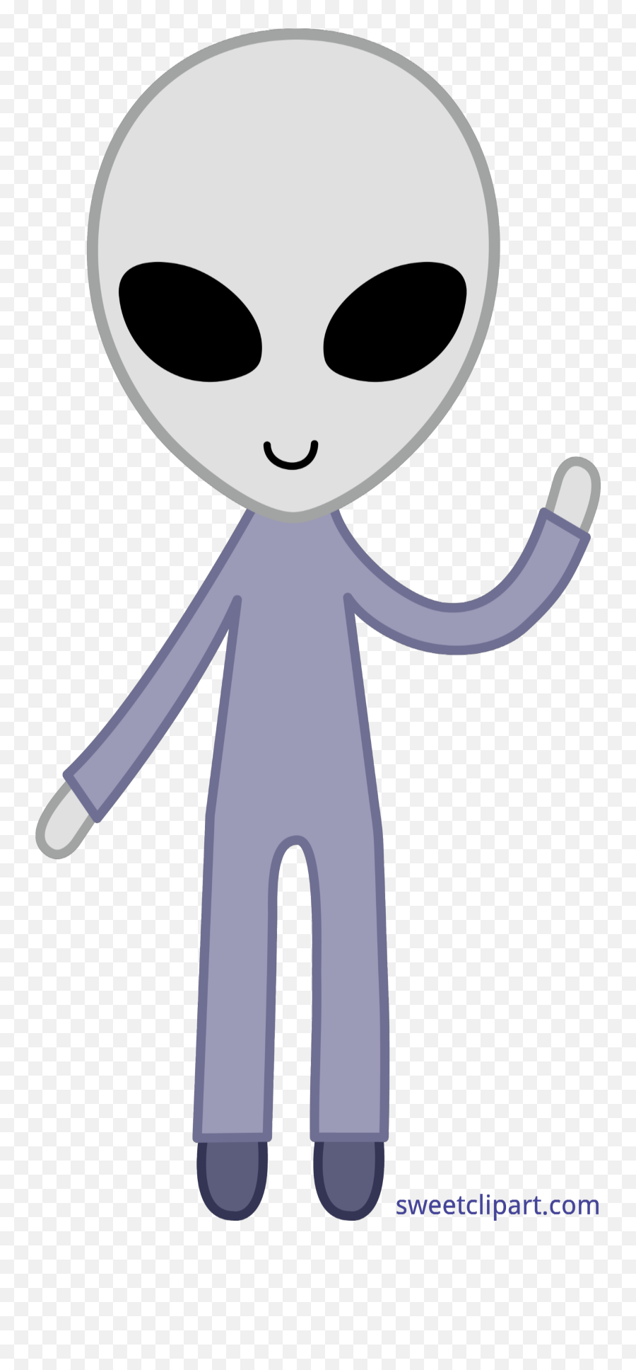 Gray Space Alien Clip Art - Gray Alien Clipart Png,Alien Clipart Png