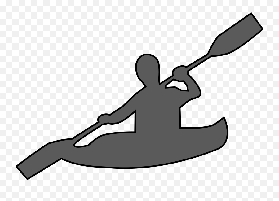 Kayak Kayaker Transparent U0026 Png Clipart Free Download - Ywd Kayaking Clipart Black And White,Kayak Png