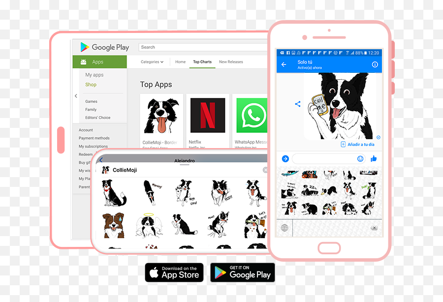 Create Your Pet Emoji To Share In Messages - Doggymojis Services Technology Applications Png,Phone Emoji Png