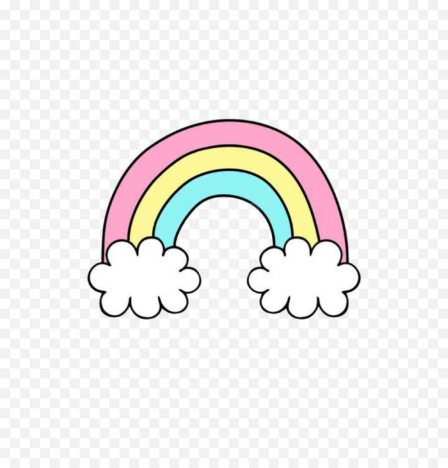 Rainbow Cute Png Cloud Rainbows Clipart Rainbowclipart - Islamic Council Of South Africa,Transparent Rainbow Png