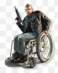 Download Angusmartin Tlad Artwork - Wheelchair Man Png Gta 4 The Lost And Damned