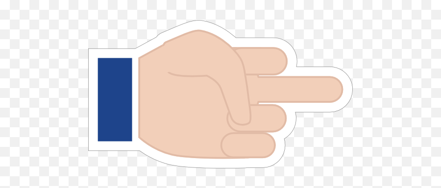 Hands Middle Finger Lh Emoji Sticker - Illustration Png,Finger Emoji Png