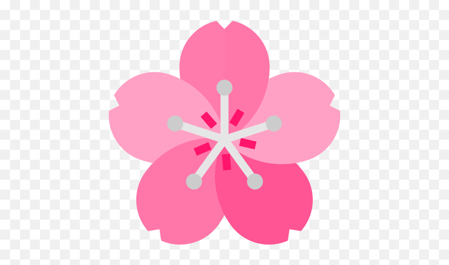 Sakura - Flower Emoji Without White Background Png,Sakura Png