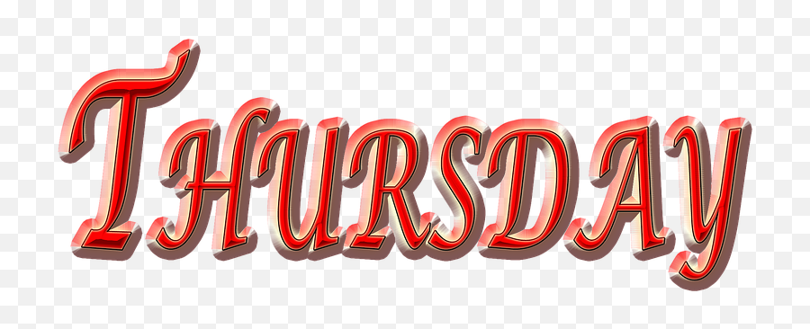 Thursday Weekday Day Red - Thursday Weekday Day Red Png,Thursday Png