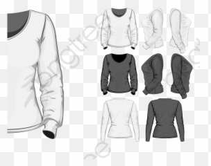 Long Sleeve Shirt Template Png