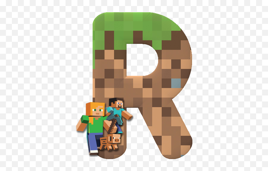 Alphabet Square Minecraft Letter - Letra R De Minecraft Png,Minecraft Icon For Desktop