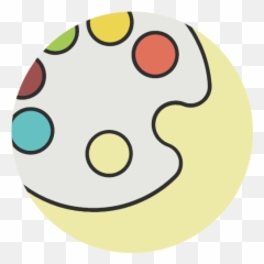 Paint Paintbrush Painting Paints Palette Icon - Drawing Tools png