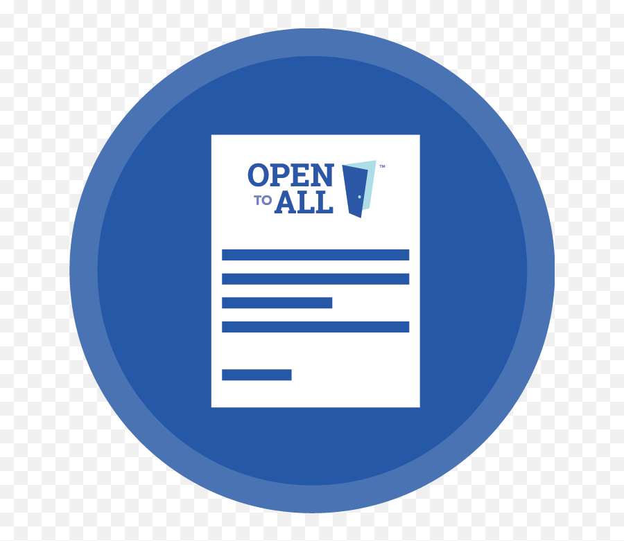 Open To All Resources For Businesses - Open To All Vertical Png,Pledge Icon