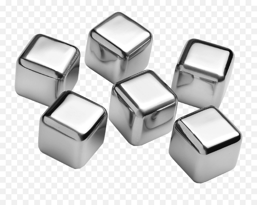 Download Hd Stainless Ice Cube Png - Metal Ice Cube,Ice Cube Png