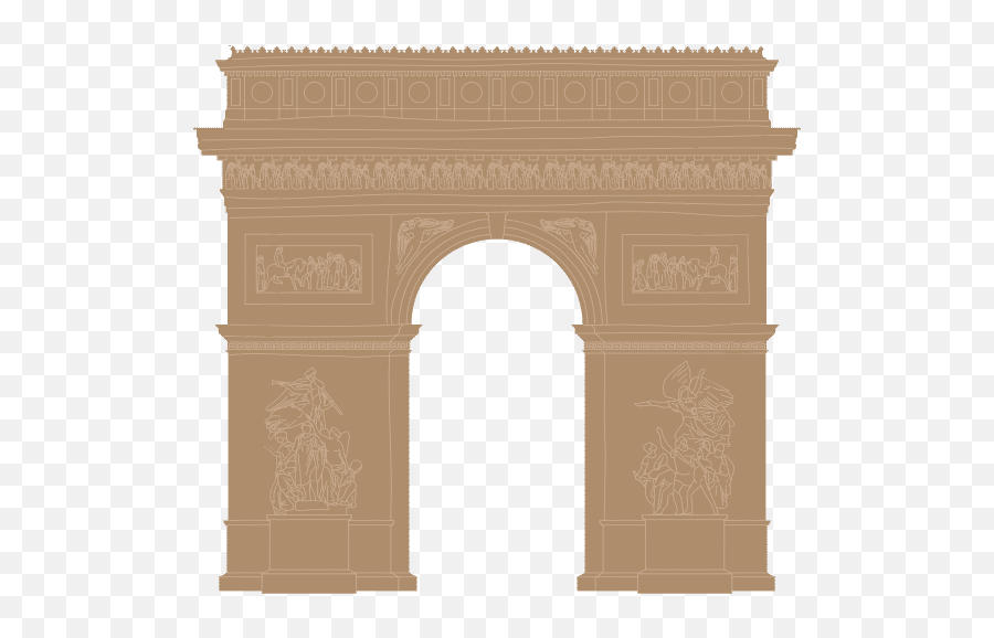 Arc De Triomphe - Arch Shaped Png,Arc De Triomphe Icon