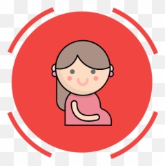 Family Icon Mommy Pregnant - png