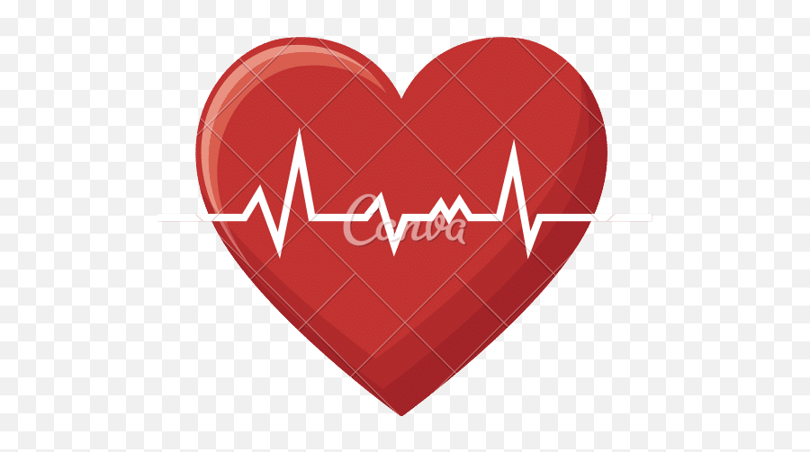 Heart Cardio Icon - Canva Heart And Measuring Tape Png,Cardio Icon