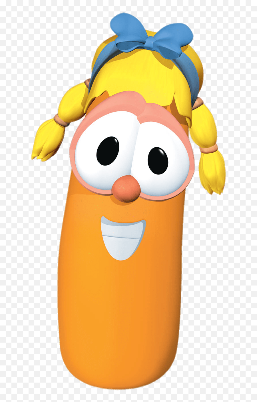Laura Carrot Smiling Transparent Png - Squash Veggie Tales Characters,Carrot Transparent Background