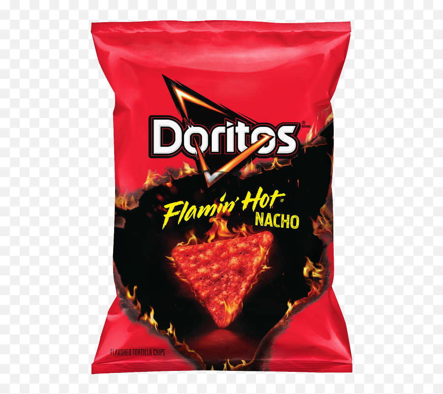Doritos Flamin Hot Nacho Flavored - Flamin Hot Nacho Doritos Png,Fritos Logo