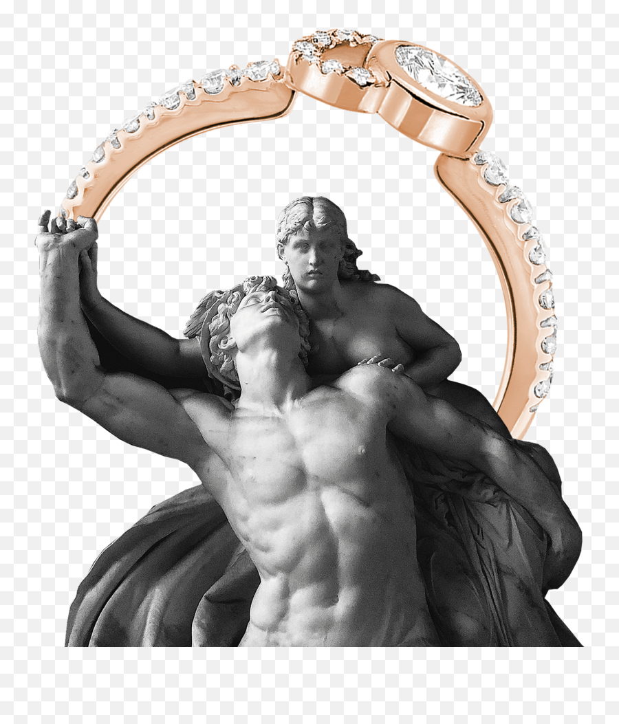 The Future Rocks - Aesthetic Statue Black And White Png,Ruifier Icon Ring