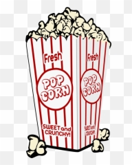 Pop Corn Food Bag Bucket Public Domain Image - FreeIMG Movie Theater Popcorn Clipart png