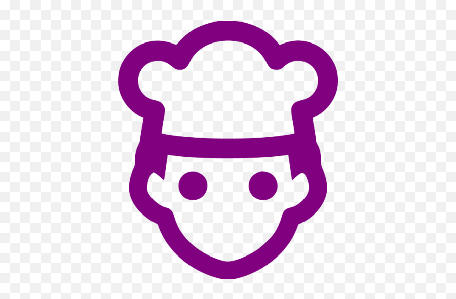 Purple Cook Icon - Free Purple User Icons Png,Chef Icon