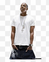 Jay Z Hip Hop Rap Music Singer - Rapper With White T Png,Jay Z Png