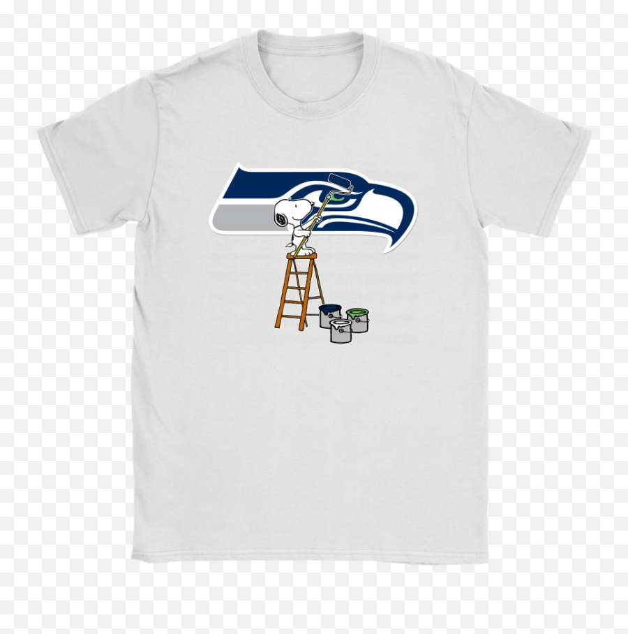 Snoopy Paints The Seattle Seahawks Logo - Everything School Auburn Shirt Png,Seahawks Logo Image