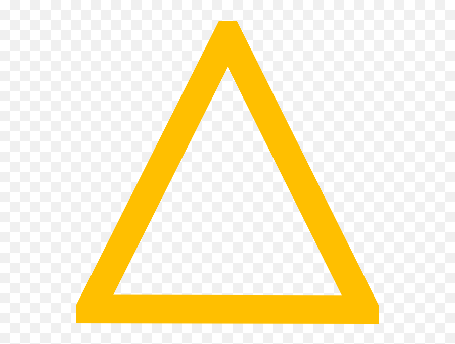 Triangle Clipart Png - Yellow Triangle Png,Triangle Png Transparent