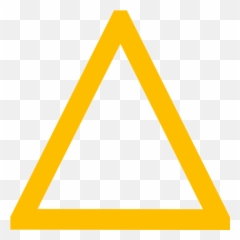 Triangle Clipart Png - Yellow