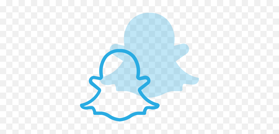 Logo Media Snapchat Social Icon - Snapchat Logo Png Blue,Snapchat Logo Png