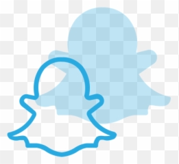 Logo Media Snapchat Social Icon - Snapchat Png Blue