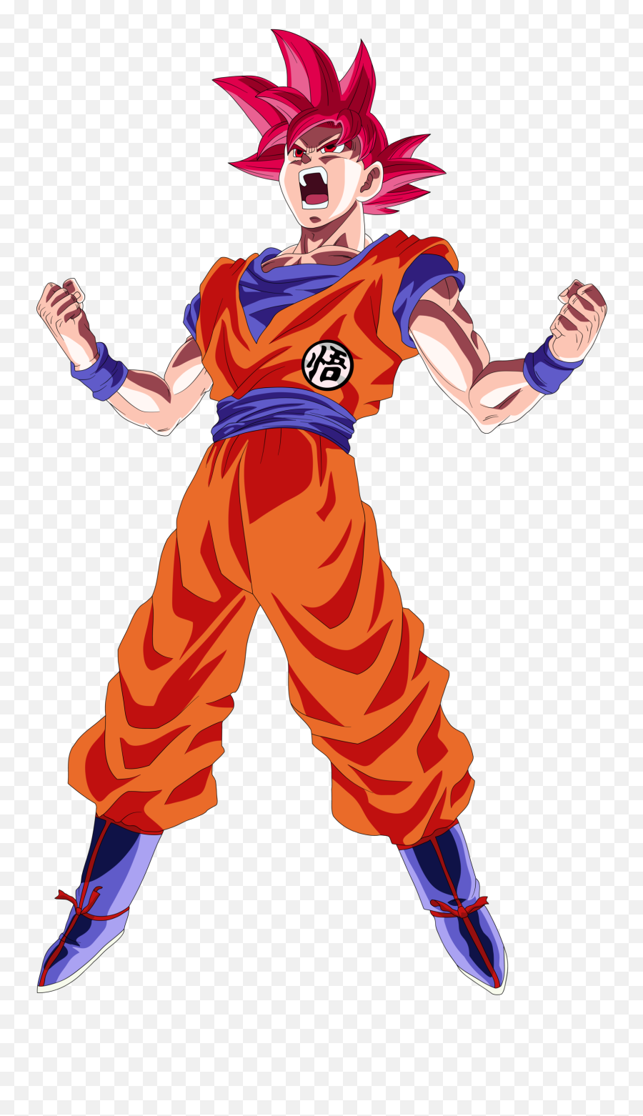 Download Goku Super Saiyan God Red - Super Saiyan God Power Up Png,Dragonball Z Png