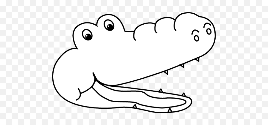 Alligator Clipart Black And White - 53 Cliparts Alligator Mouth Clipart Black And White Png,Mouth Clipart Png