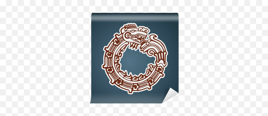 Maya Snake Quetzalcoatl Ouroboros Wall Mural U2022 Pixers We Live To Change - Ouroboros Aztec Png,Quetzalcoatl Png