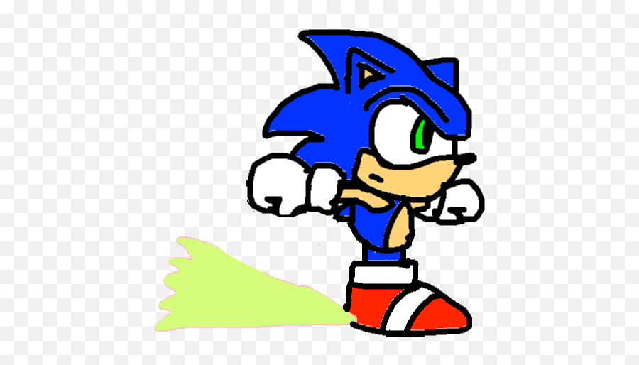 Sonic Deluxe V13 Tynker - Drawing Png,Sonic Running Png