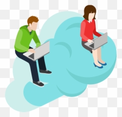 Man Working - Person Using Desktop Clipart Transparent PNG