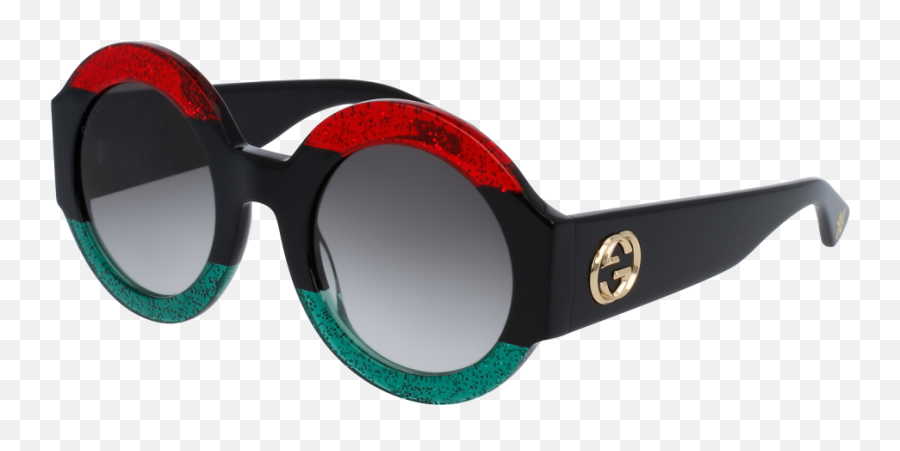 Gucci - Gg0084s001 Red Black Sunglasses Grey Gradient Gucci Occhiali Da Sole Donna Png,Clout Glasses Png