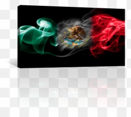 Mexico Bandera De Humo Cuadros Decorativos Canvas Revolution - png