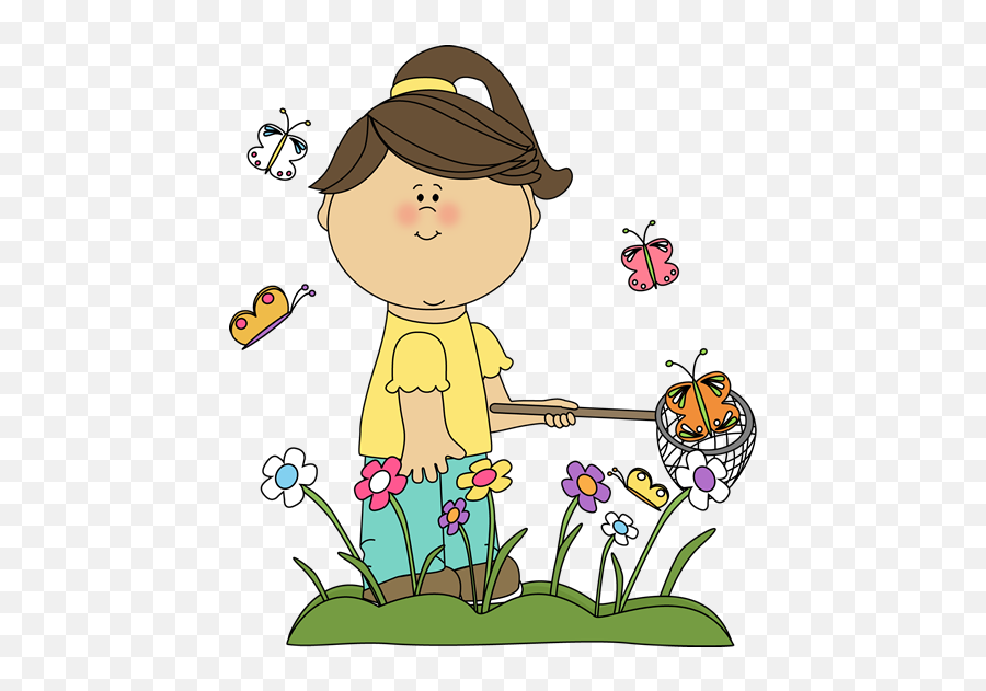 Free Clip Art - Spring Kids Clip Art Png,Spring Clipart Png