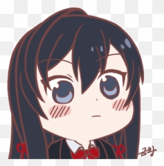 1416874568777 - Chibi Anime Girl Face png