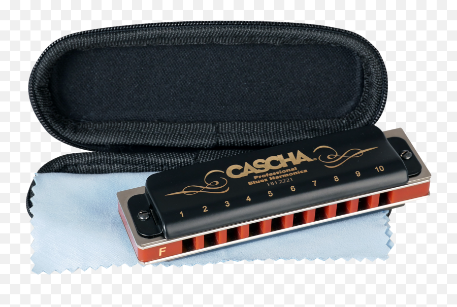 Blues Harmonica In F Diatonic - Cascha Hh 2025professional Blues Key Of C With Case And Cleaning Clot Png,Harmonica Png