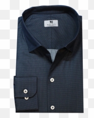 Made Suits Singapore Tailor U2014 Navy Blue Polka Dot With One Piece Collar - Button png