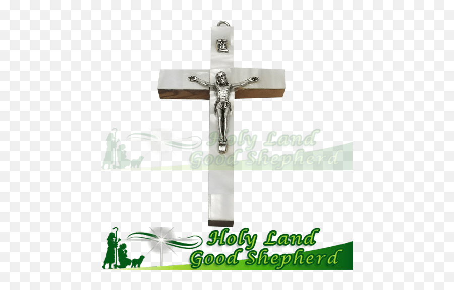 Olive Wood Cross Mother Of Pearl - Mother Of Pearl The Holy Christian Cross Png,Wood Cross Png