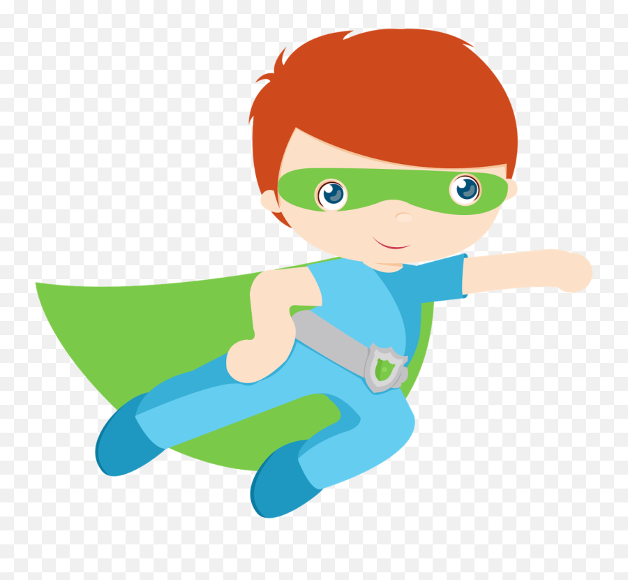 Kids Dressed As Superheroes Clipart - Super Heroes Clipart Kid Superhero Girl Clipart Png,Kids Clipart Png