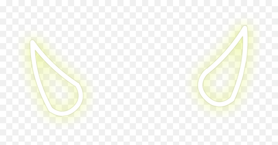 Devil Horns Yellow Neon Horn Sticker - Solid Png,Devil Horns Transparent
