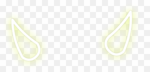 Devil Horns Yellow Neon Sticker - Solid png