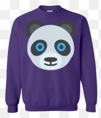 Panda Face Emoji Sweatshirt - Portable Network Graphics Png,Panda Face Png
